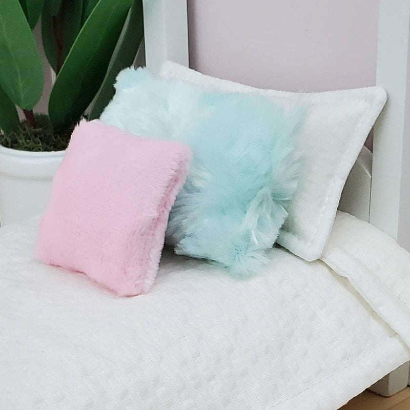 Fluffy Collection | Handmade Doll Throw Pillows | 1:6 or 1/12 scale