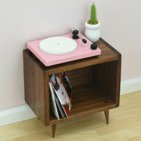 Pink Record Player for 1:6 Scale Doll |Solid Wood | Multiple Colors