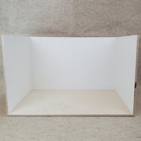 3-Walled 1:6 Scale Blank Room Box Diorama for 12" Fashion Dolls