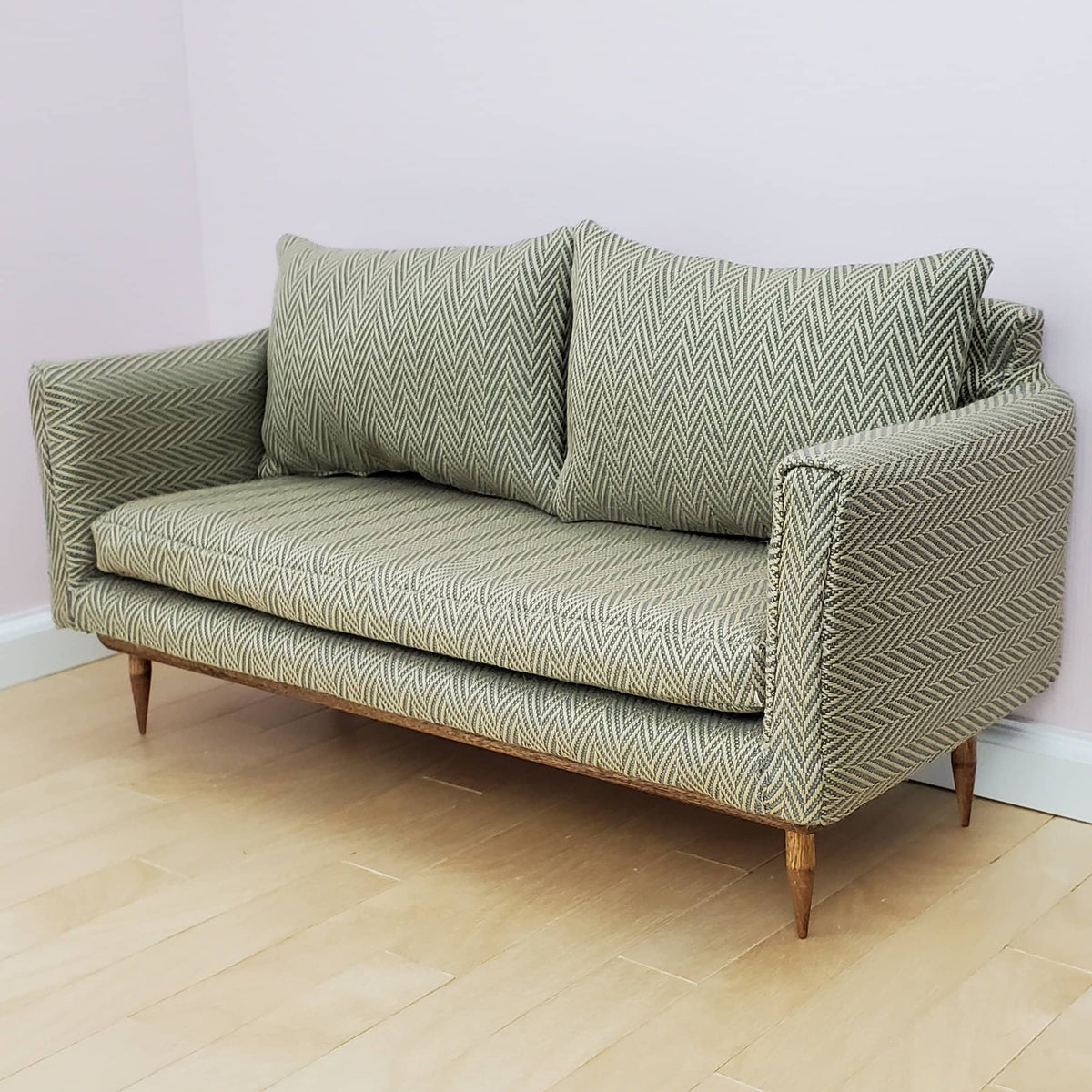 Upholstered Couch for 1:6 Scale Fashion Doll - Mid-Century Modern
