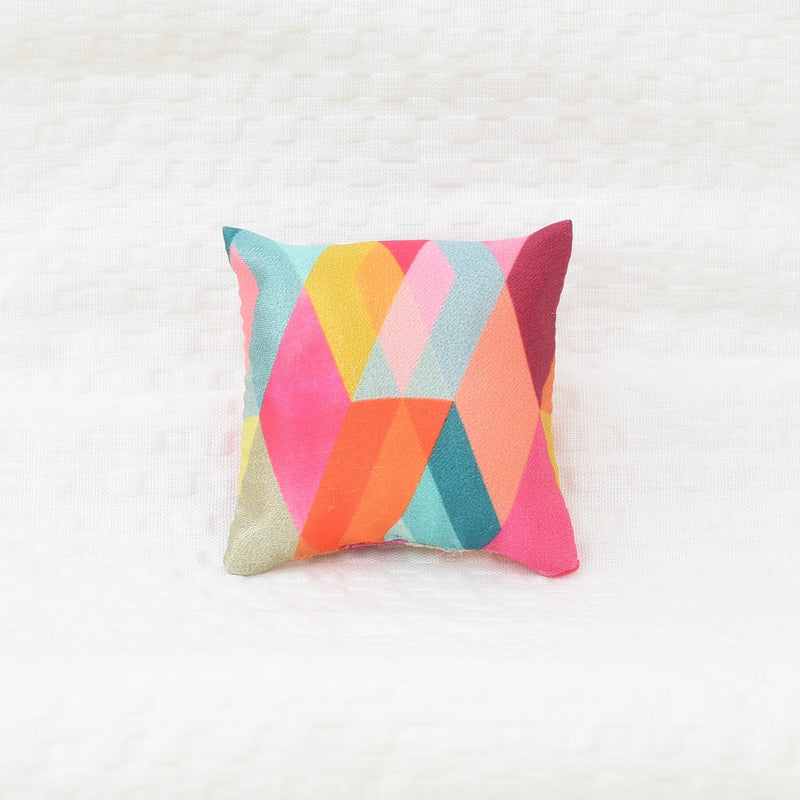 Bright Diamond & Deep Pink Collection | Handmade Doll Throw Pillows | 1:6 or 1/12 scale | Premium Fabrics