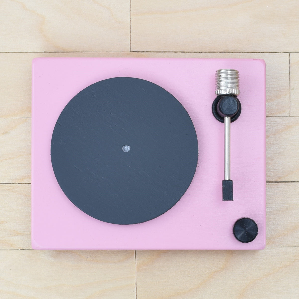 Pink Record Player for 1:6 Scale Doll |Solid Wood | Multiple Colors