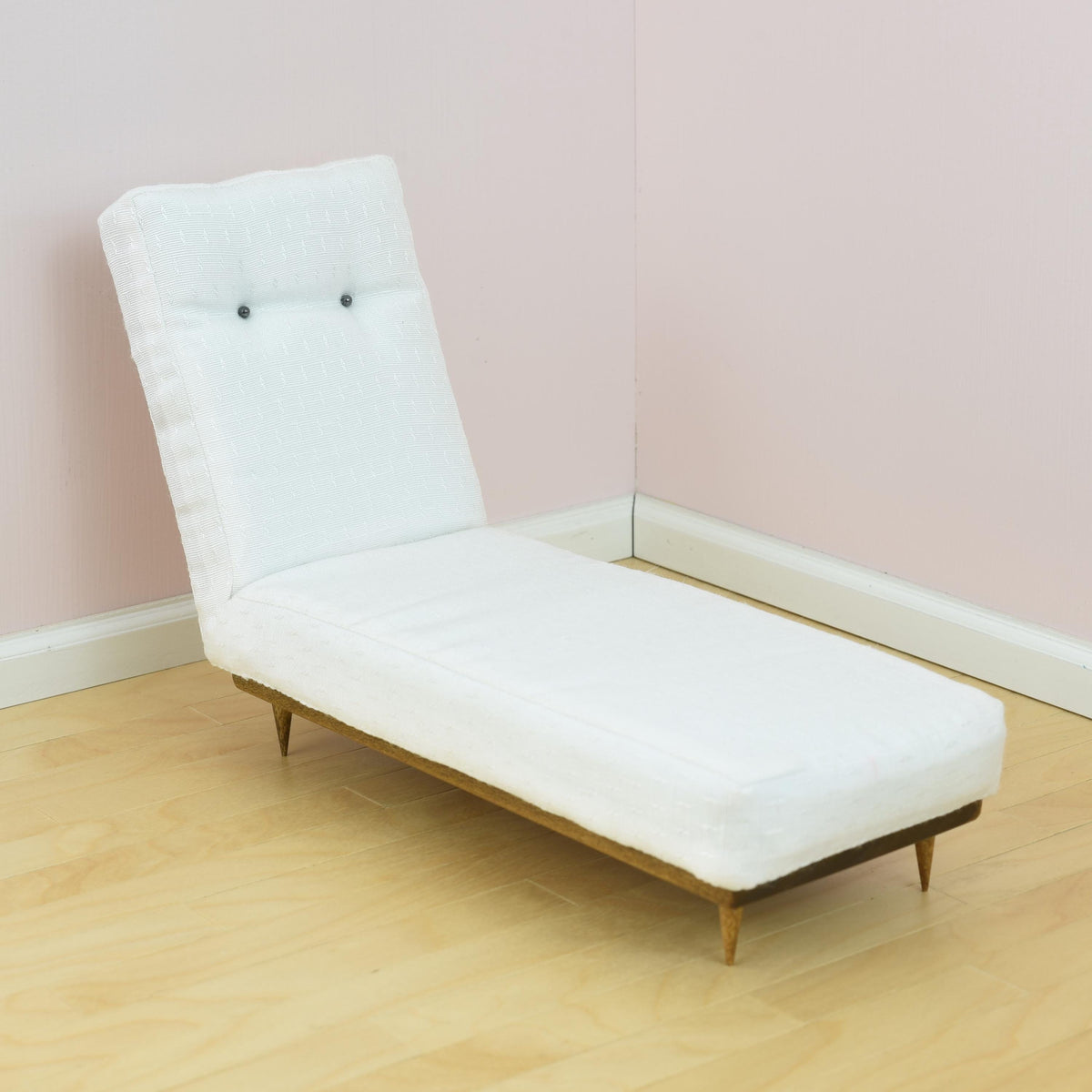 Clearance!! Large Chaise Lounge for 1:6 Scale Doll - Mid-Century Modern