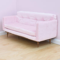 Tufted Back Upholstered Couch for 1:6 Scale Fashion Doll - Mid-Century Modern