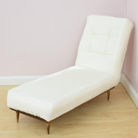 Large Chaise Lounge for 1:6 Scale Doll - Mid-Century Modern, Multiple colors & fabrics