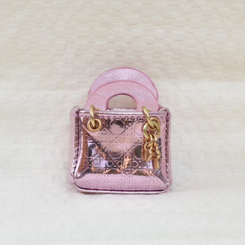 Small Pink Metallic Handbag | 5 Surprise Mini Brands Fashion Series 1 | Realistic Accessory for 1:6 Scale Doll with Custom Sized Gift Box