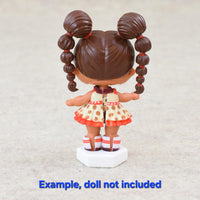 Display Stand for Small Collectible Dolls