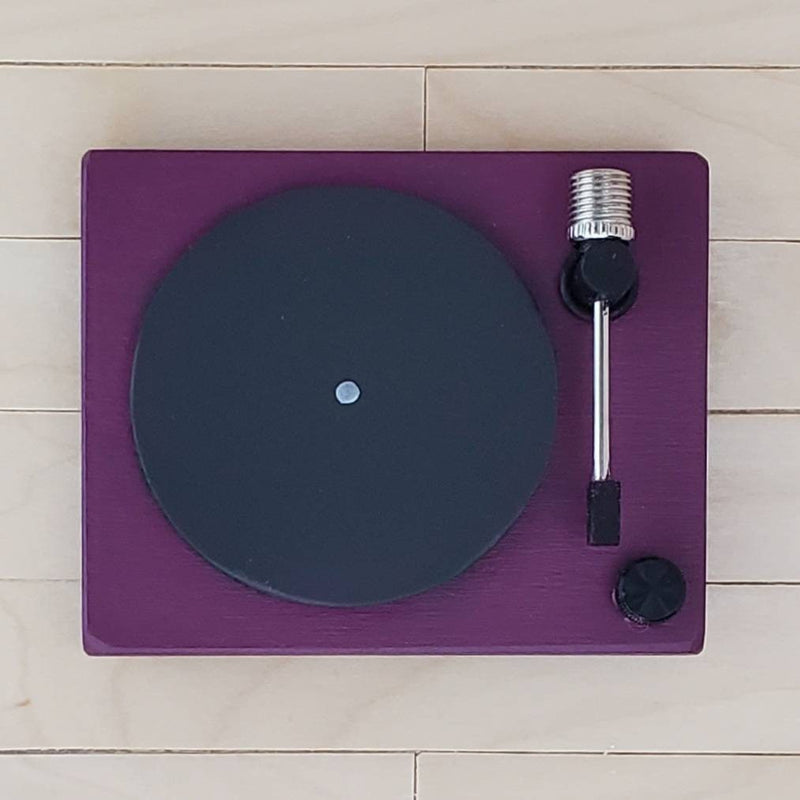 Record Player for 1:6 Scale Doll - Wooden in Various Colors