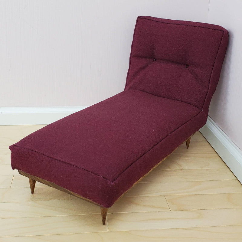 Chaise Lounge for 1:6 Scale Doll - Mid-Century Modern