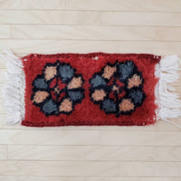 Vintage handmade area rugs for 1:6 or 1/12 scale