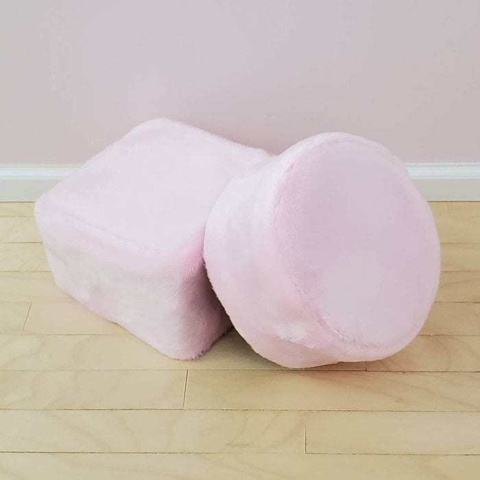 Fluffy Poof Ottoman for 1:6 Scale Doll - Various Colors