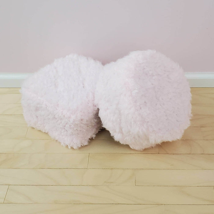 Fluffy Poof Ottoman for 1:6 Scale Doll - Various Colors