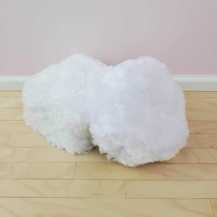 Fluffy Poof Ottoman for 1:6 Scale Doll - Various Colors