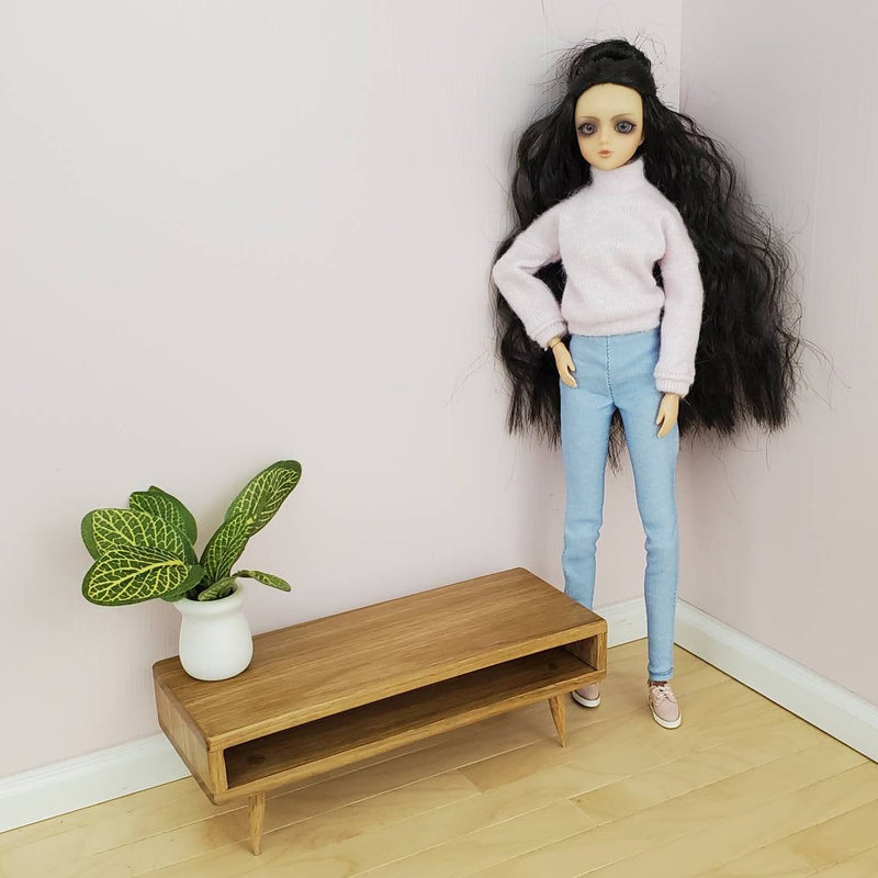 Coffee Table for 1:6 Scale Doll - Mid-Century Modern