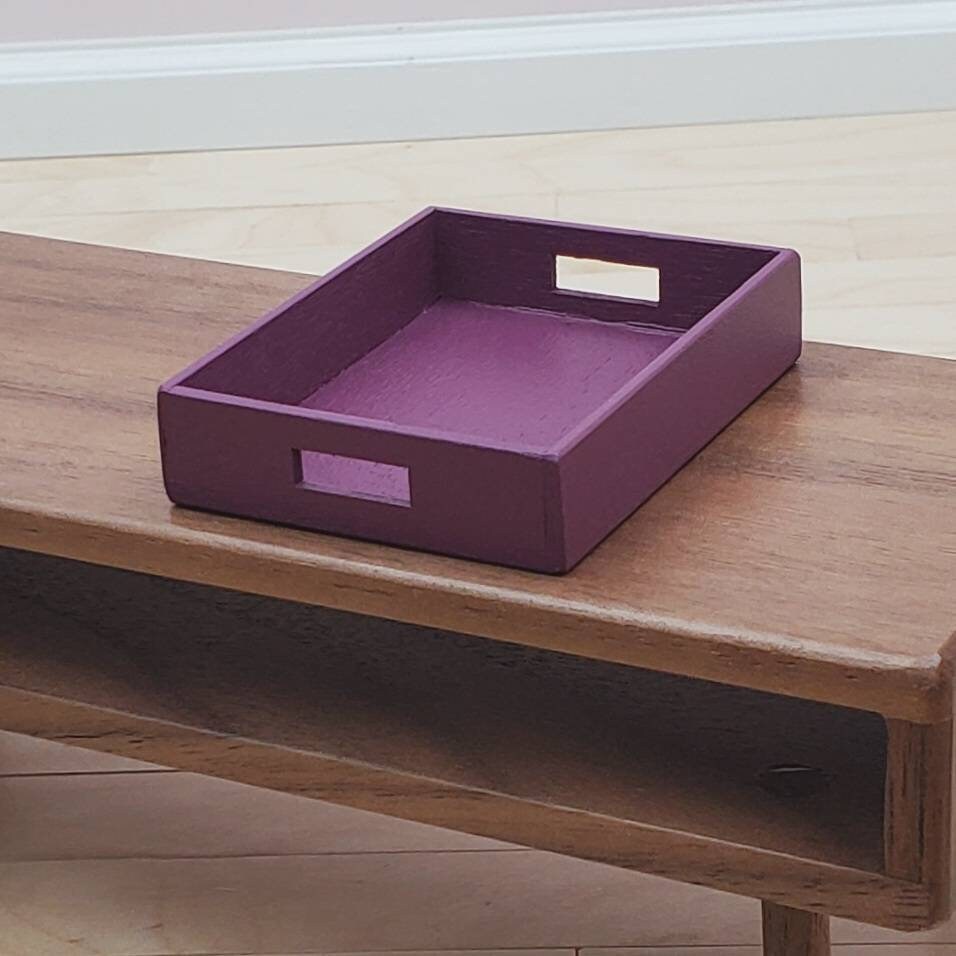 Large Coffee Table Tray for 1:6 Scale Doll - Various Colors