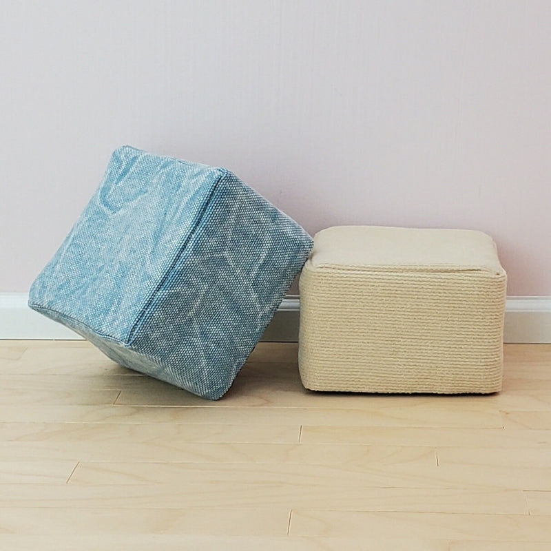 Poof Ottomans for 1:6 Scale Doll - Various Colors