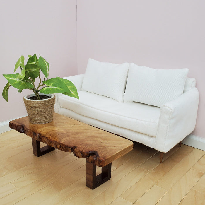 Live Edge Coffee Table for 1:6 Scale Doll - Solid hardwood