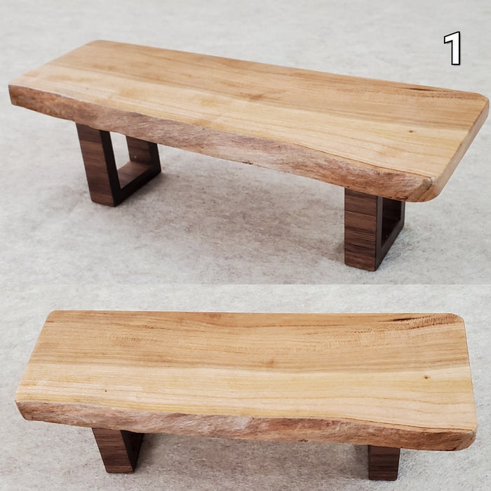 Live Edge Coffee Table for 1:6 Scale Doll - Solid hardwood