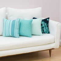 Aqua Collection | Handmade Doll Throw Pillows | 1:6 or 1/12 scale