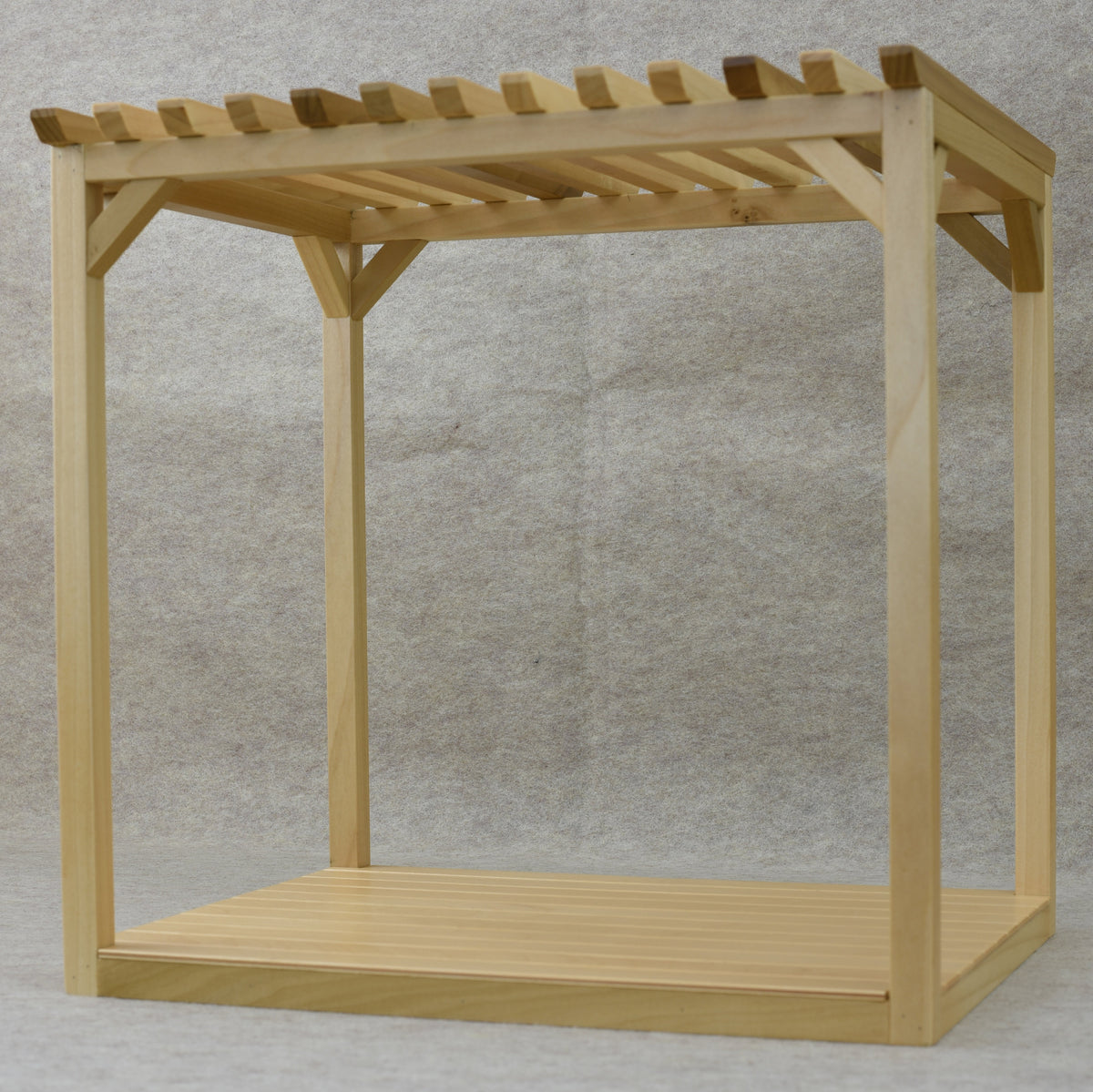 Patio Pergola | 1:6 Scale for 12" Fashion Dolls | Painted or Natural Wood Tone