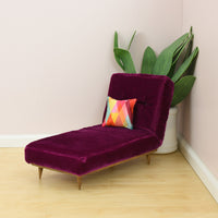 Chaise Lounge for 1:6 Scale Doll - Mid-Century Modern