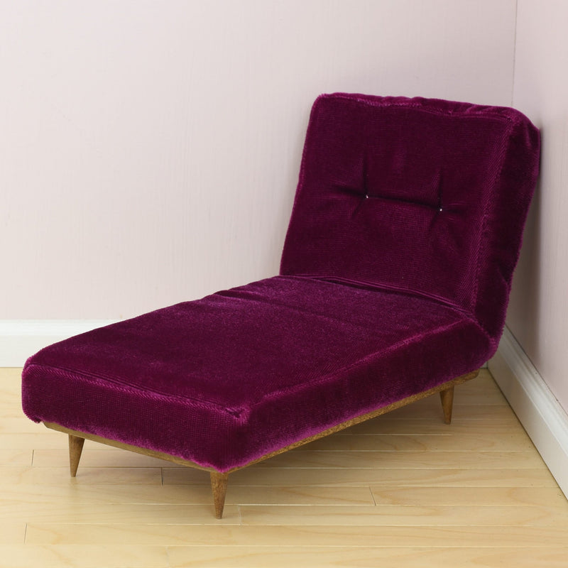 Chaise Lounge for 1:6 Scale Doll - Mid-Century Modern
