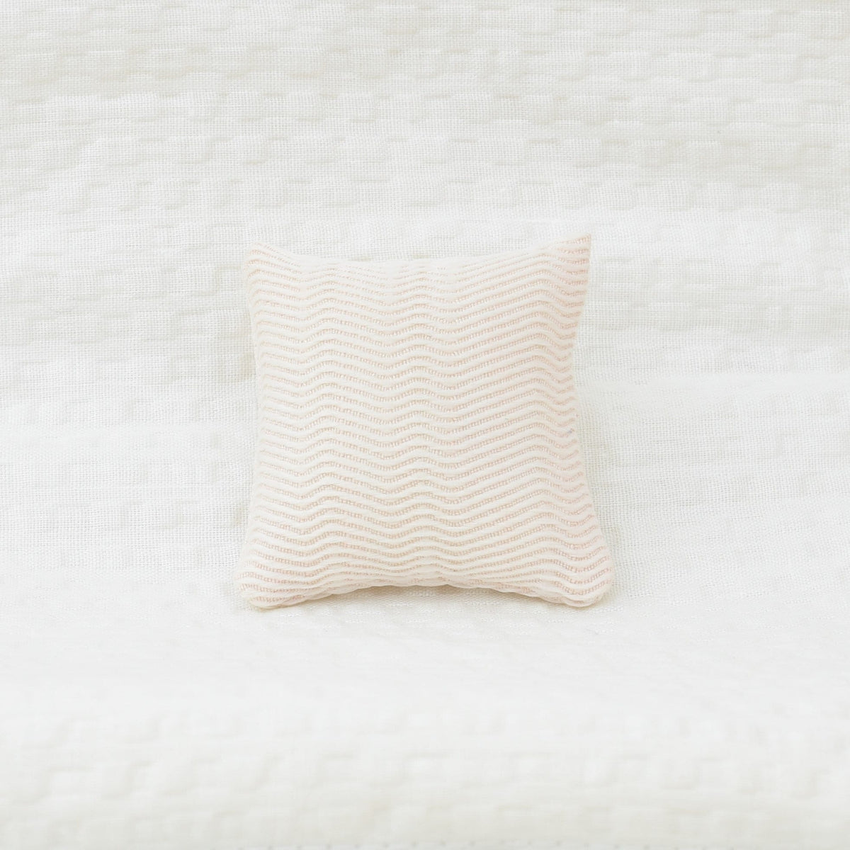 Textured Soft Pink Pillow for Dolls